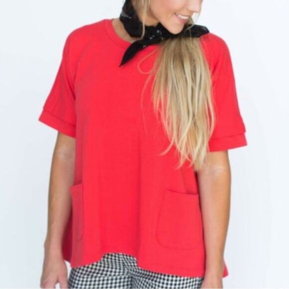 Agnes & Dora Pocket Pull Over Tee - Picture 1 of 5
